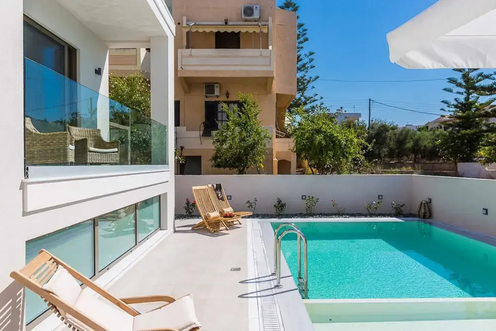 Luxury villa Amelia with a free 9 seater van, wonderful seaview and private pool