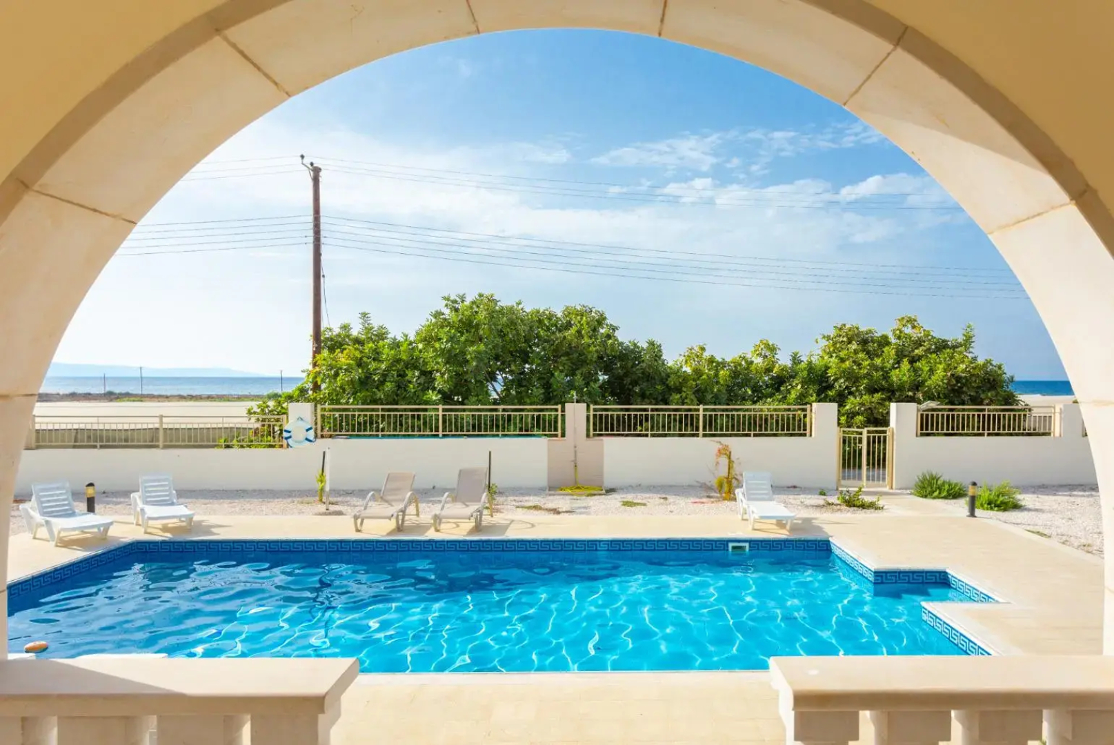 Villa Komissa Large Private Pool Walk to Beach Sea Views A C Wifi - 3439