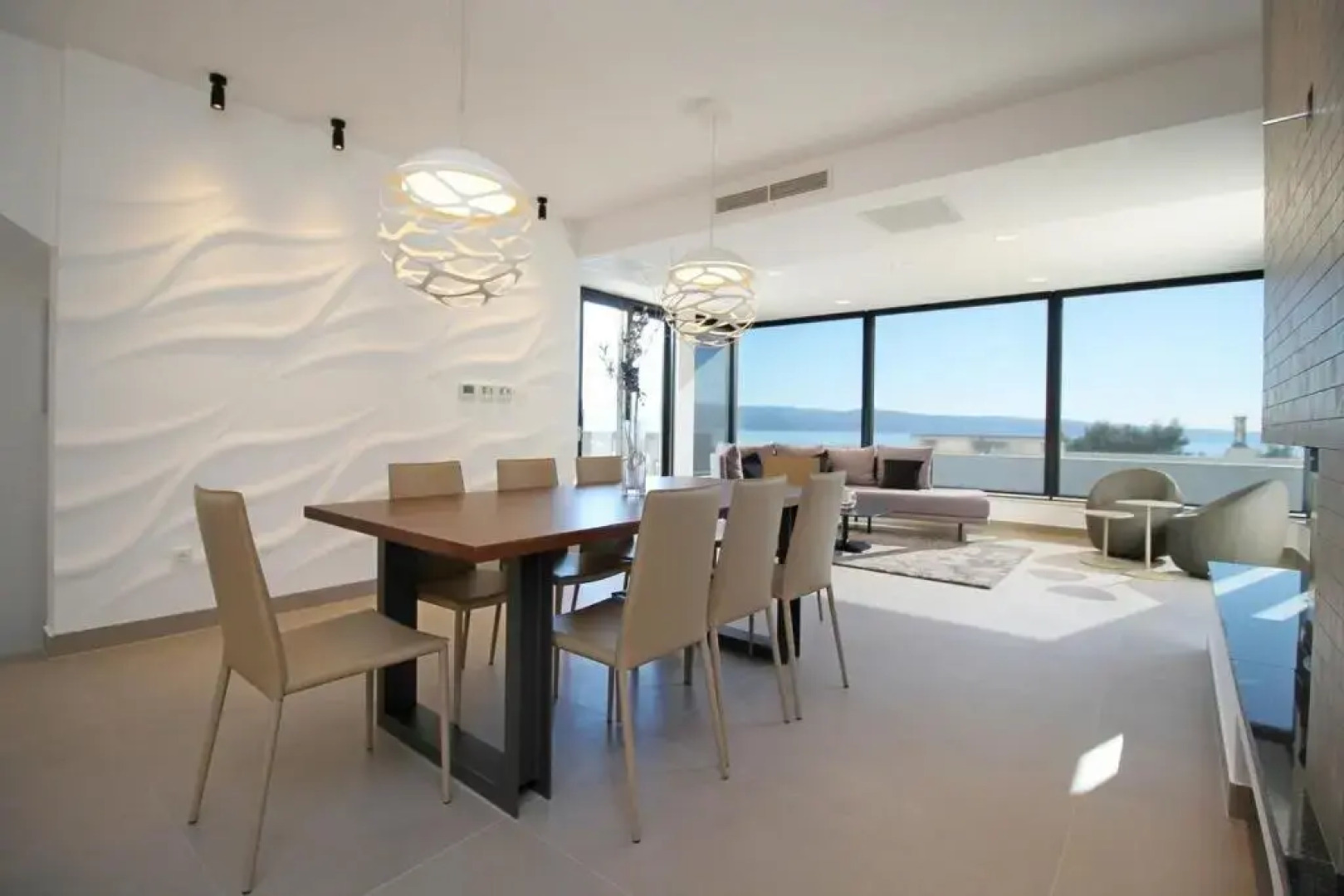 Luxury, seafront Villa IVAN with heated pool only 100m from beach