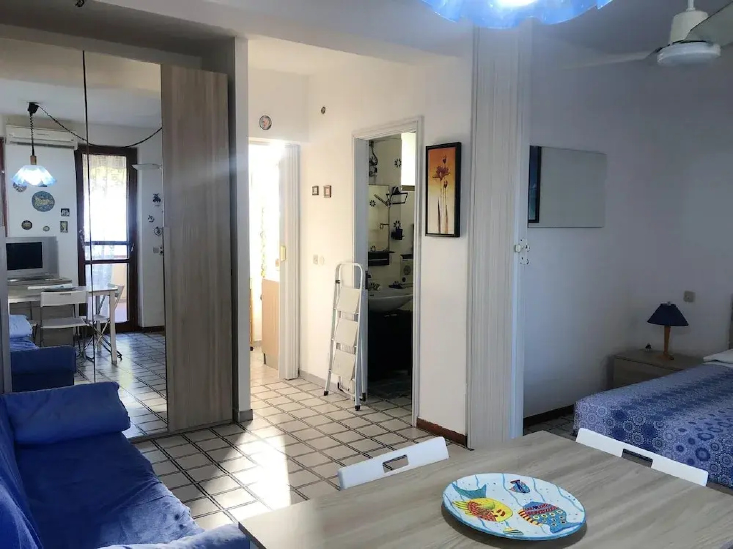 Studio in Costa Saracena  Castelluccio, With Wonderful sea View, Shared Pool, Furnished Terrace Near the Beach