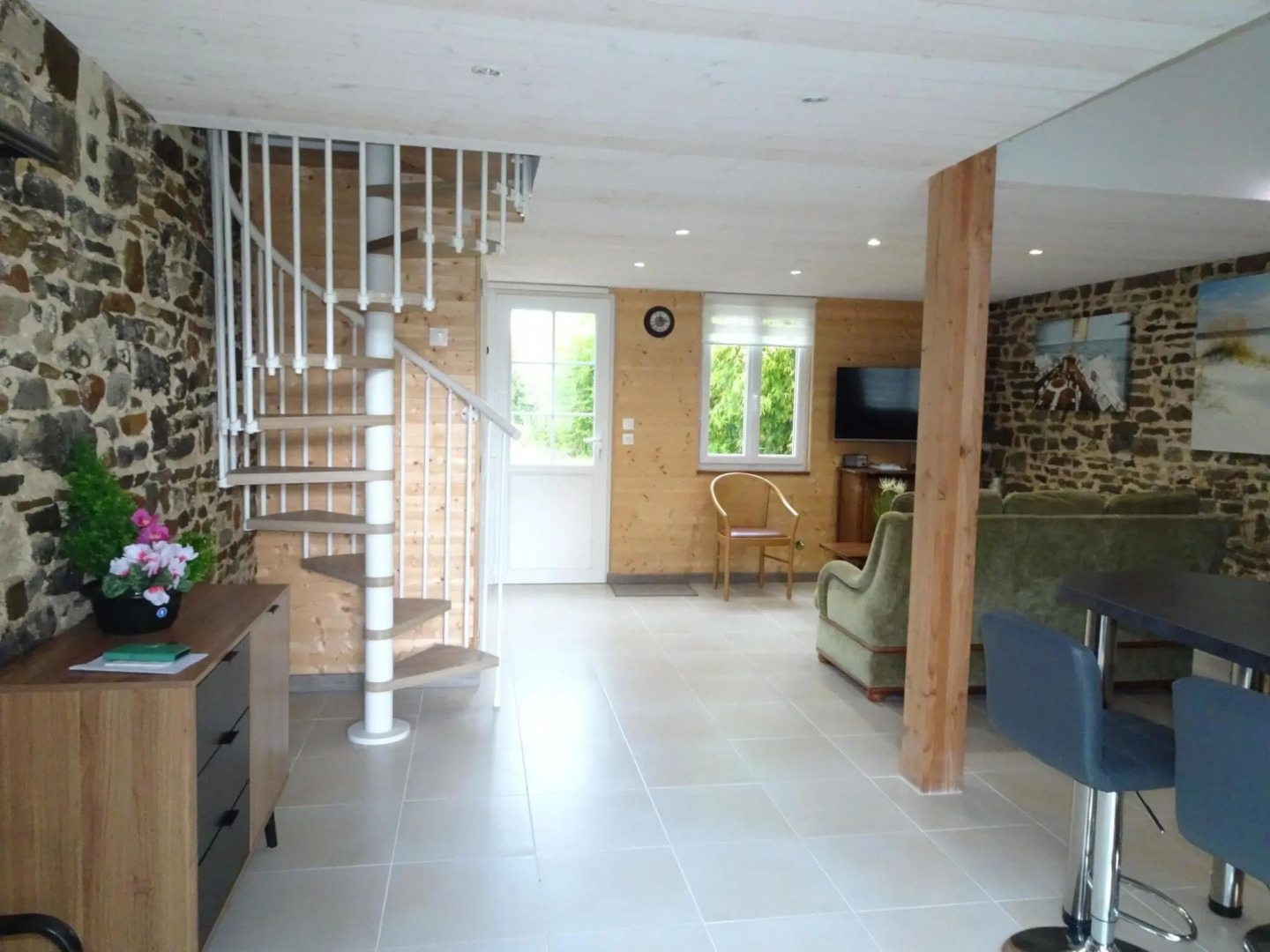 France Terraced House Near White Sand