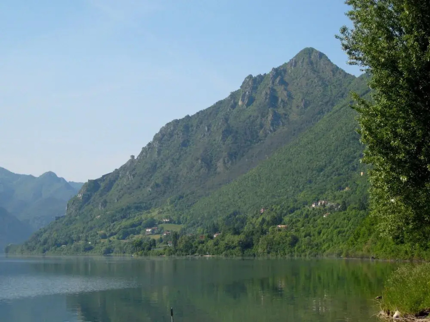 On the Banks of the Idro Lake in a Quiet Location