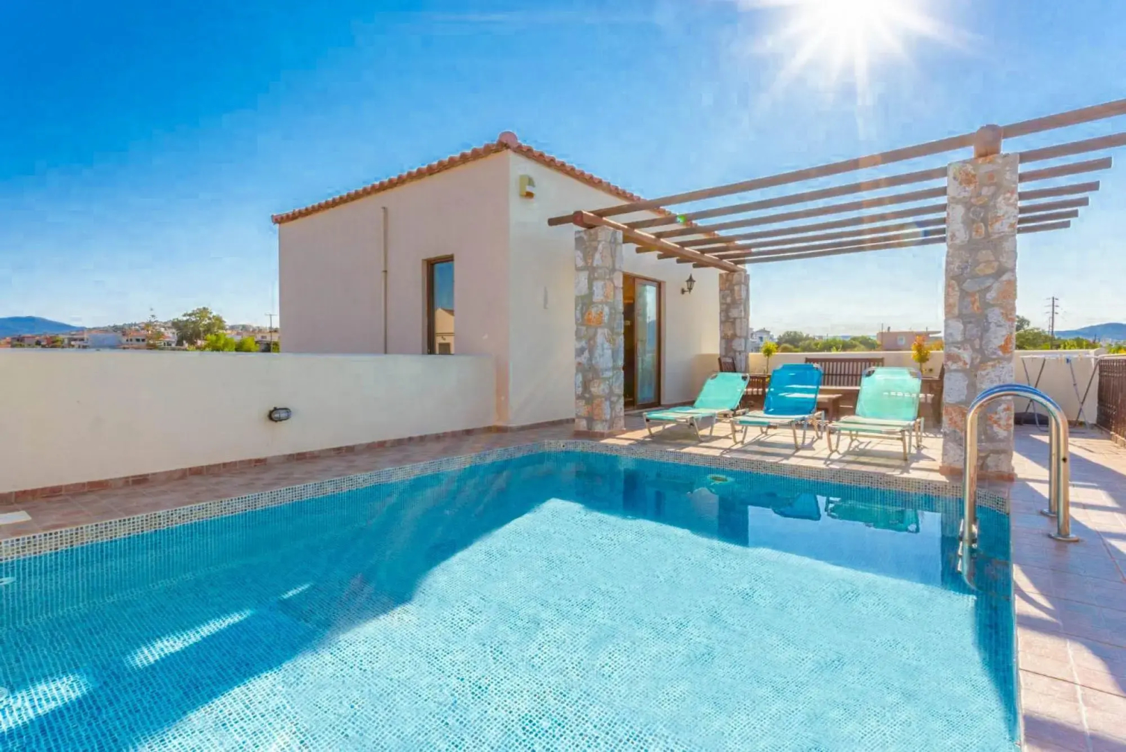 Villa Melina Private Pool Walk to Beach Sea Views A C Wifi Car Not Required - 1605