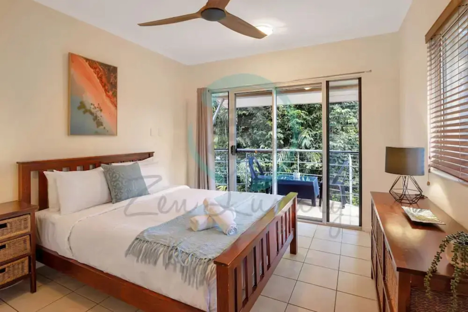 Zen Serene Seascape Family Pool BBQ Markets