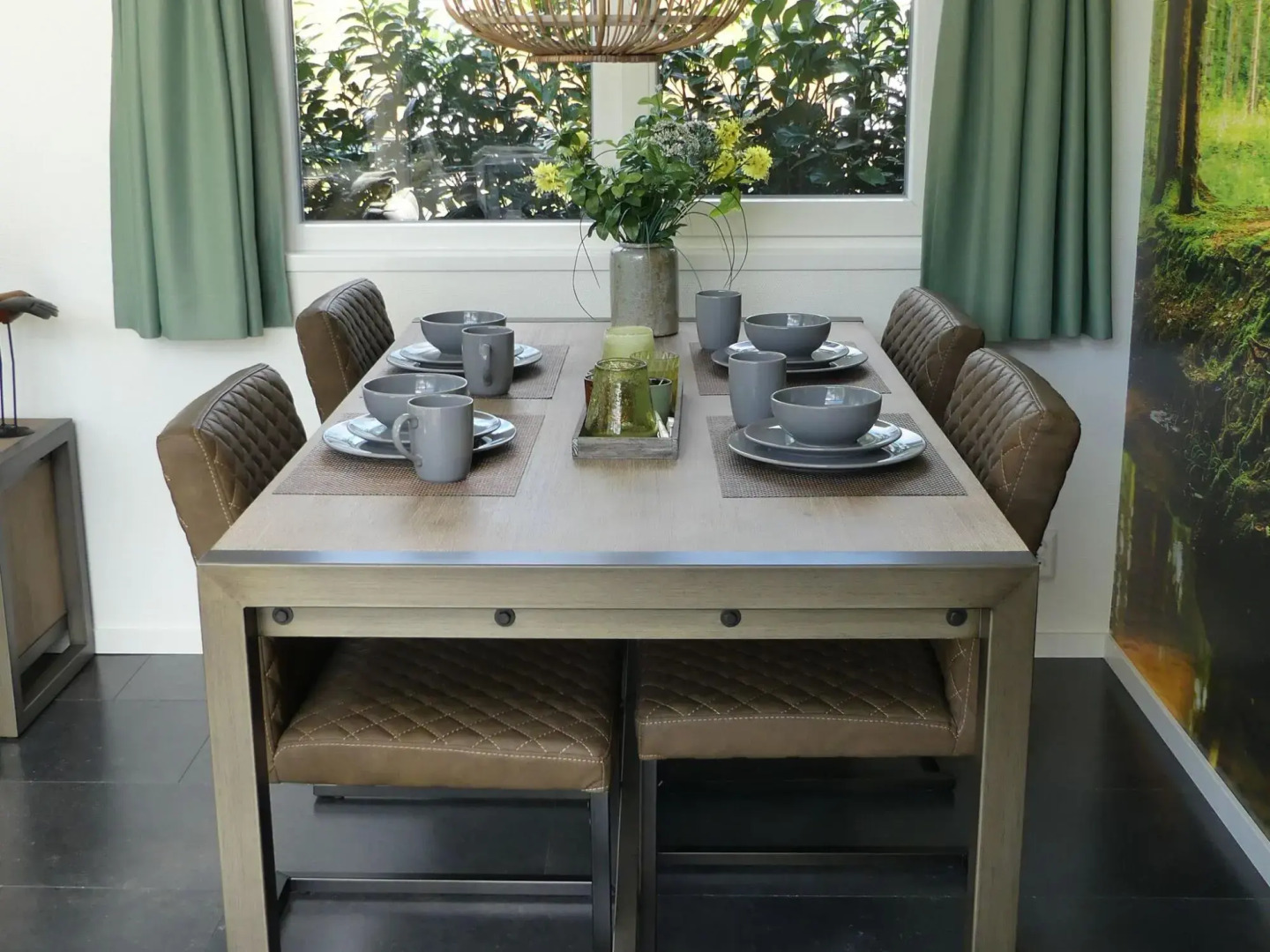 Modern Chalet With A Barbecue At The Forest