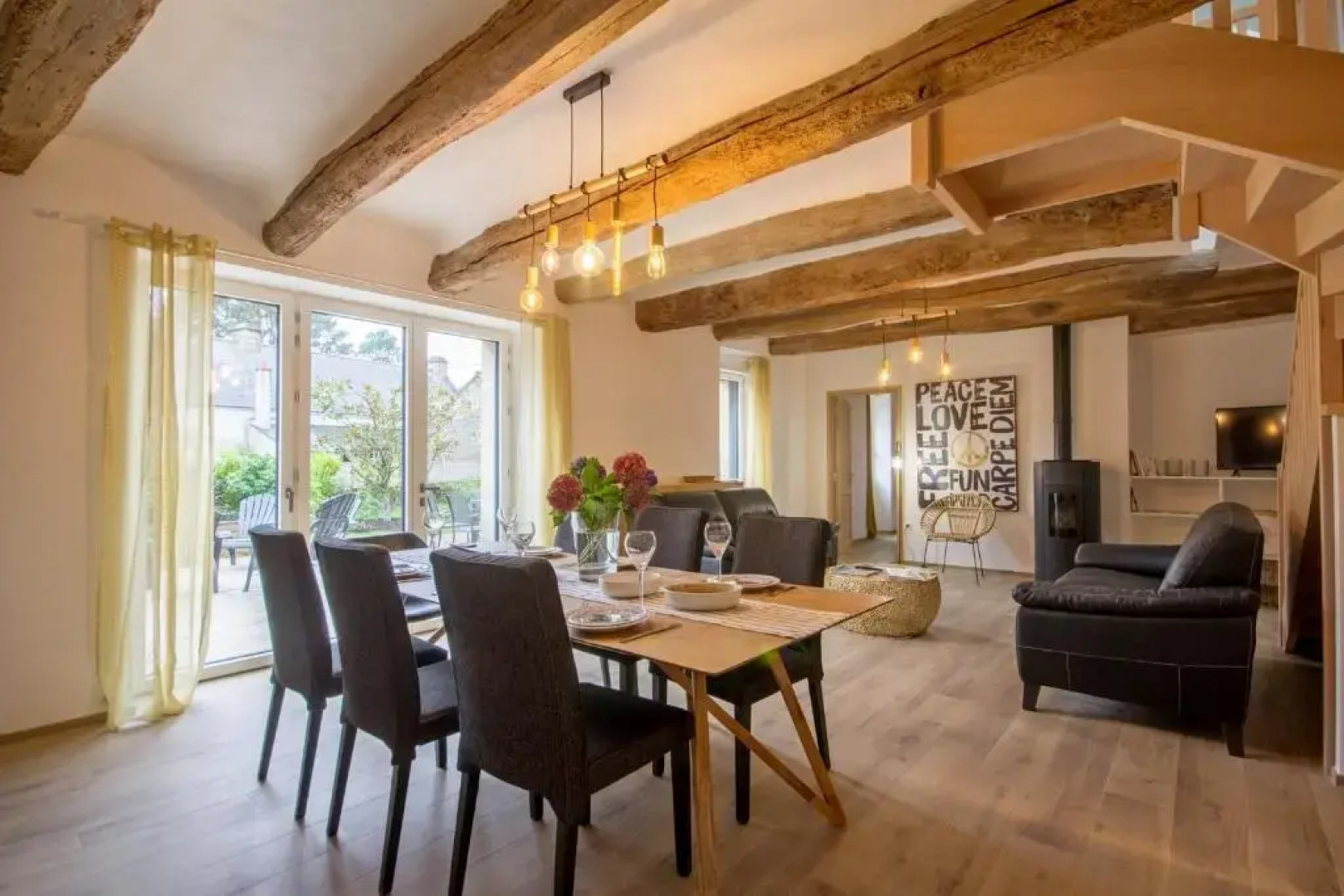 La Maison à Carnac avec son jardin clos de 2 à 6 personnes à 5 mn des plages