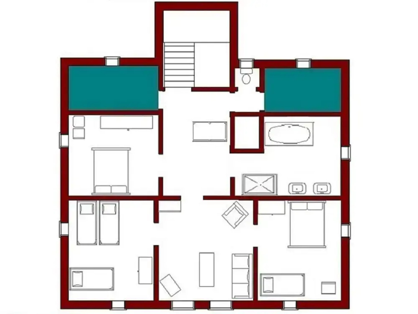 Gruppenhaus mit Sauna bis zu 18 Personen