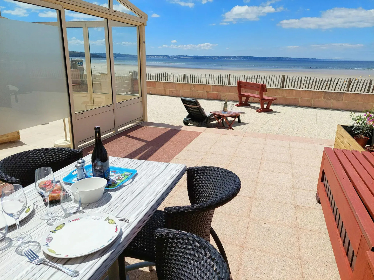 Apartment in excellent location, direct access to the beach, Plonévez-Porzay