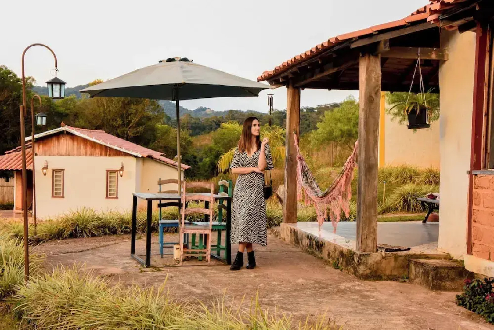 Serra a vista chalés
