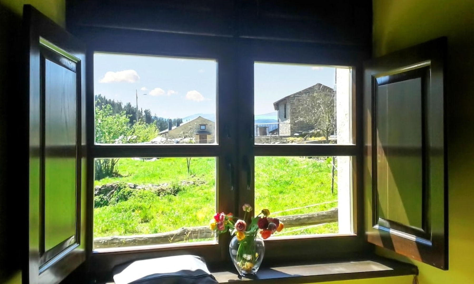 2 bedrooms house with furnished garden and wifi at Grandas de Salime