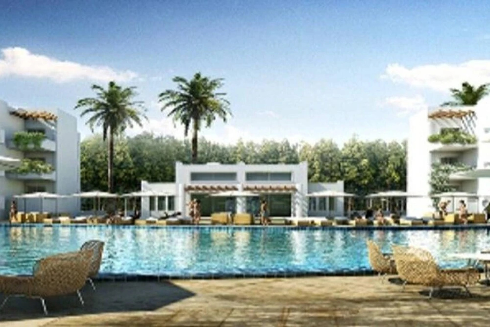 Apartment With one Bedroom in Province de Benslimane, With Wonderful sea View, Pool Access and Furnished Terrace - Near the Beach