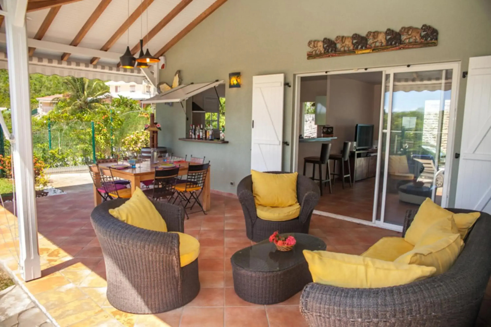 Villa de 3 chambres avec vue sur la mer piscine privee et jardin clos a Le Diamant a 1 km de la plage