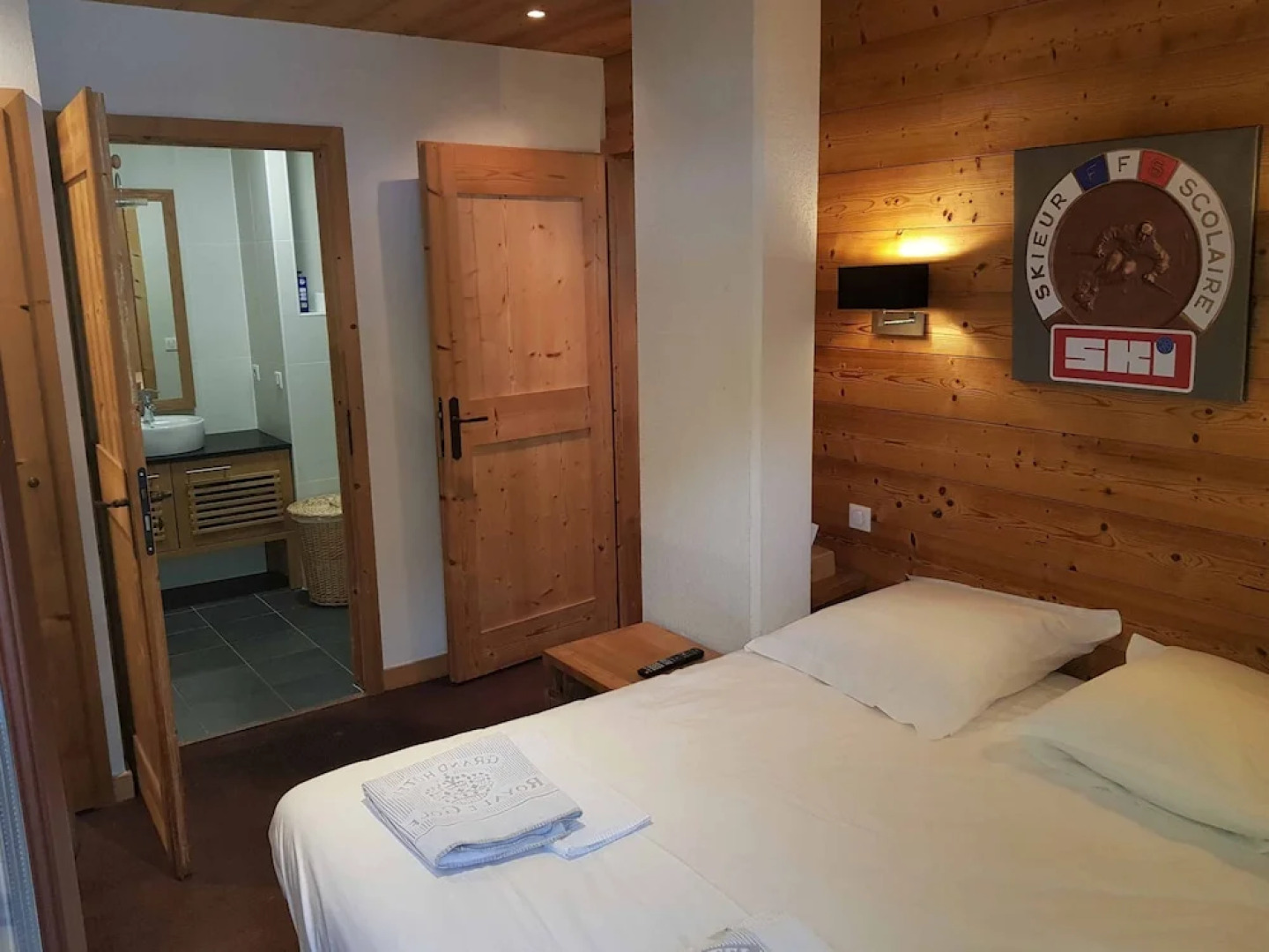 Calme nature ski à Vallorcine Mont Blanc