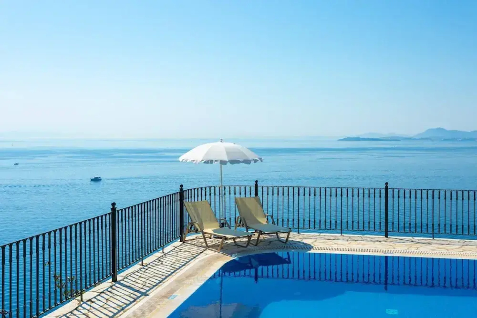 Villa Elpida Private Pool Walk to Beach Sea Views A C Wifi Car Not Required - 2423