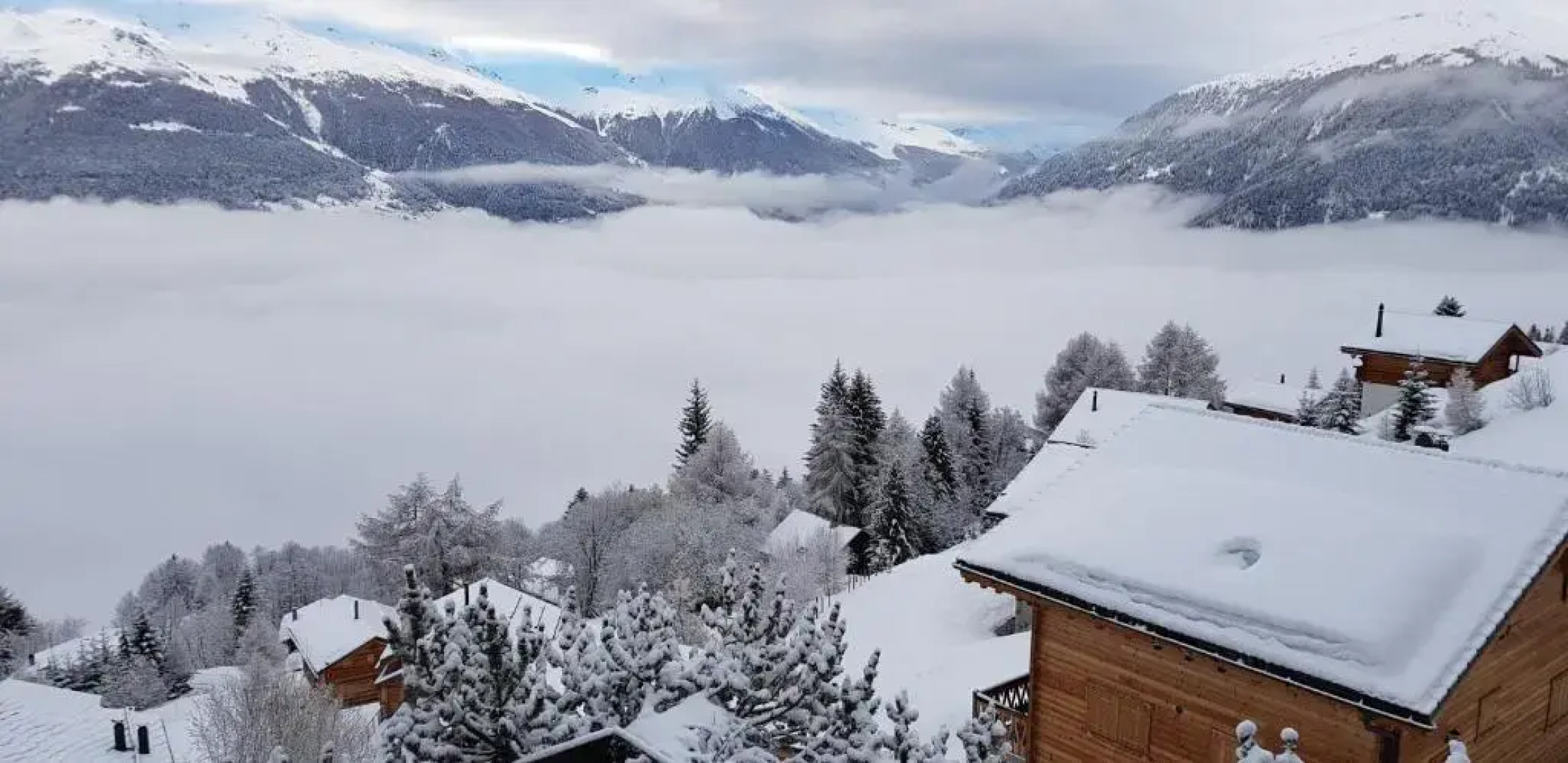 Les Collons1800- Bel appart 2pièces-4 pers-piscine-sauna-parking int-Wifi gratuit