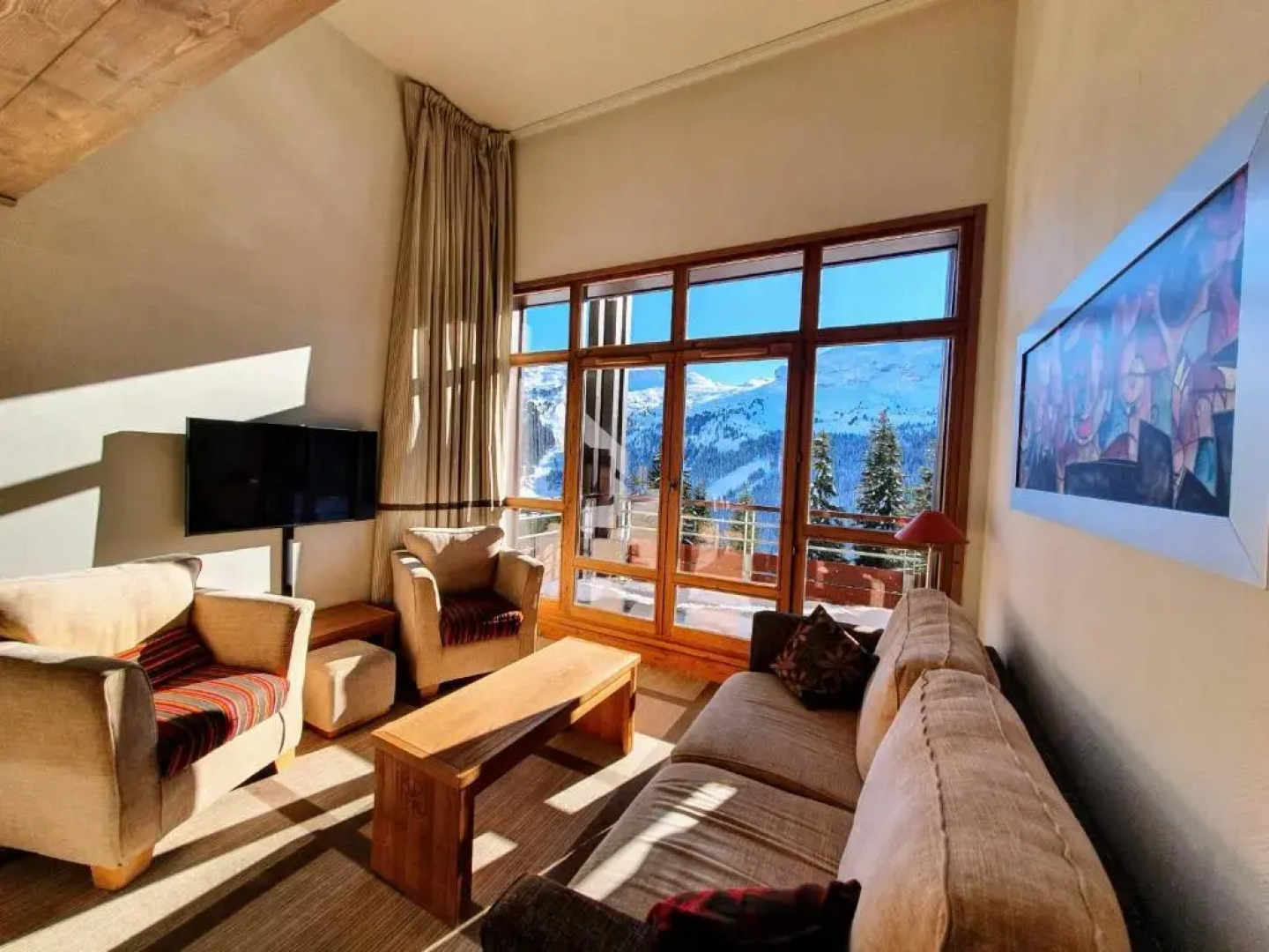 Appartement Premium à Flaine, altitude 1740 m, 8 à 10 personnes, au pied des pistes, piscine, jacuzzi, sauna, hammam et salle de sport