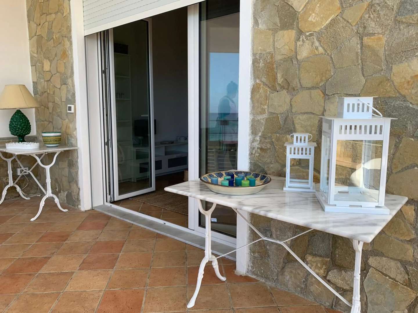 Sfondo Blu Villa sul mare