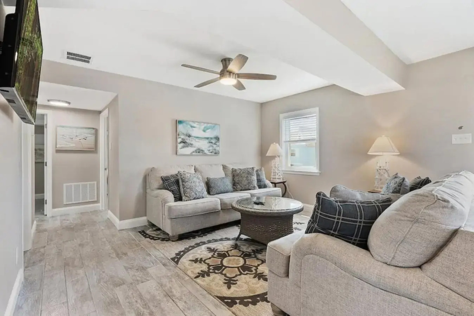 Spectacular 3 BR Condo One Block to the Beach