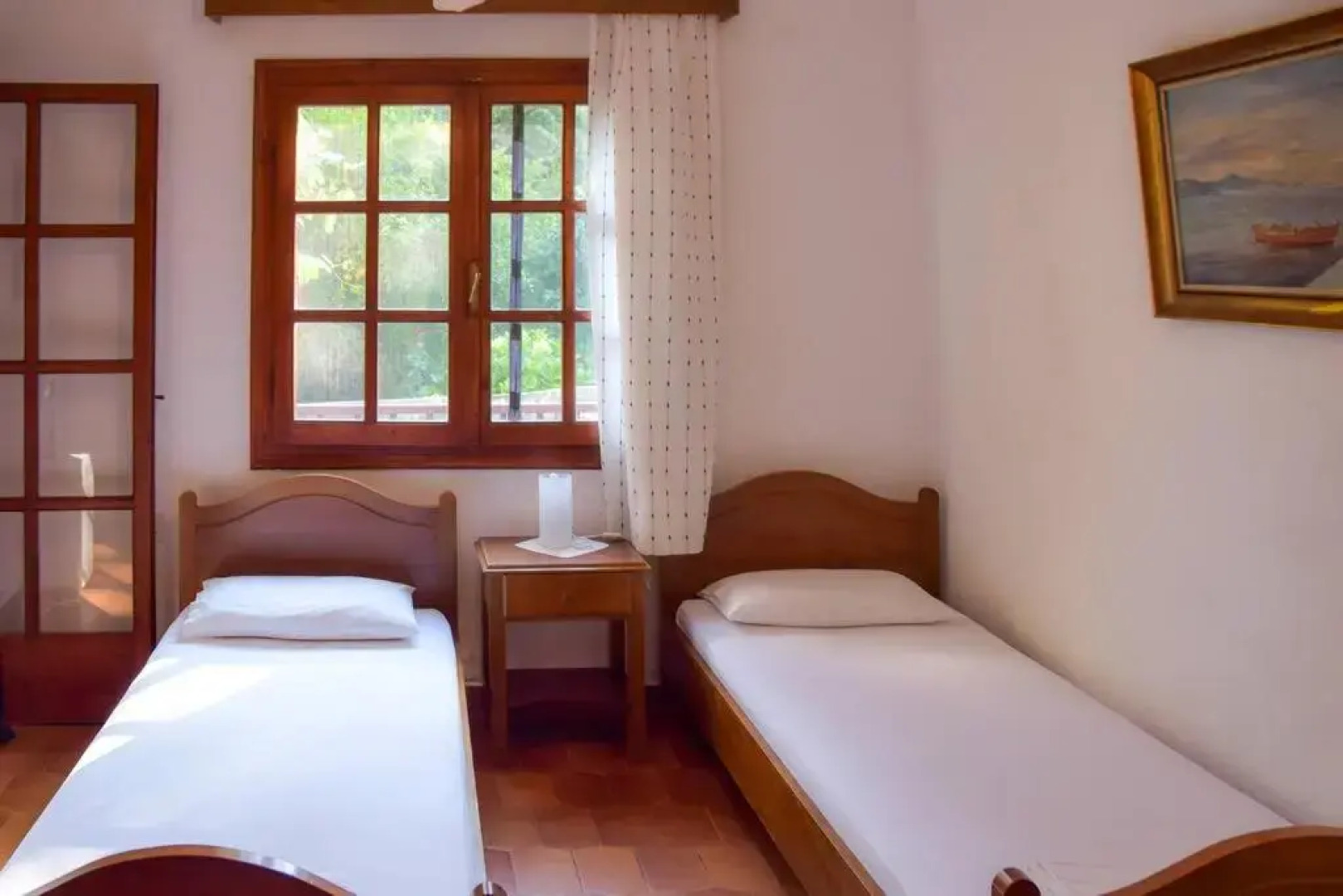 Apartment in summer house with large balcony