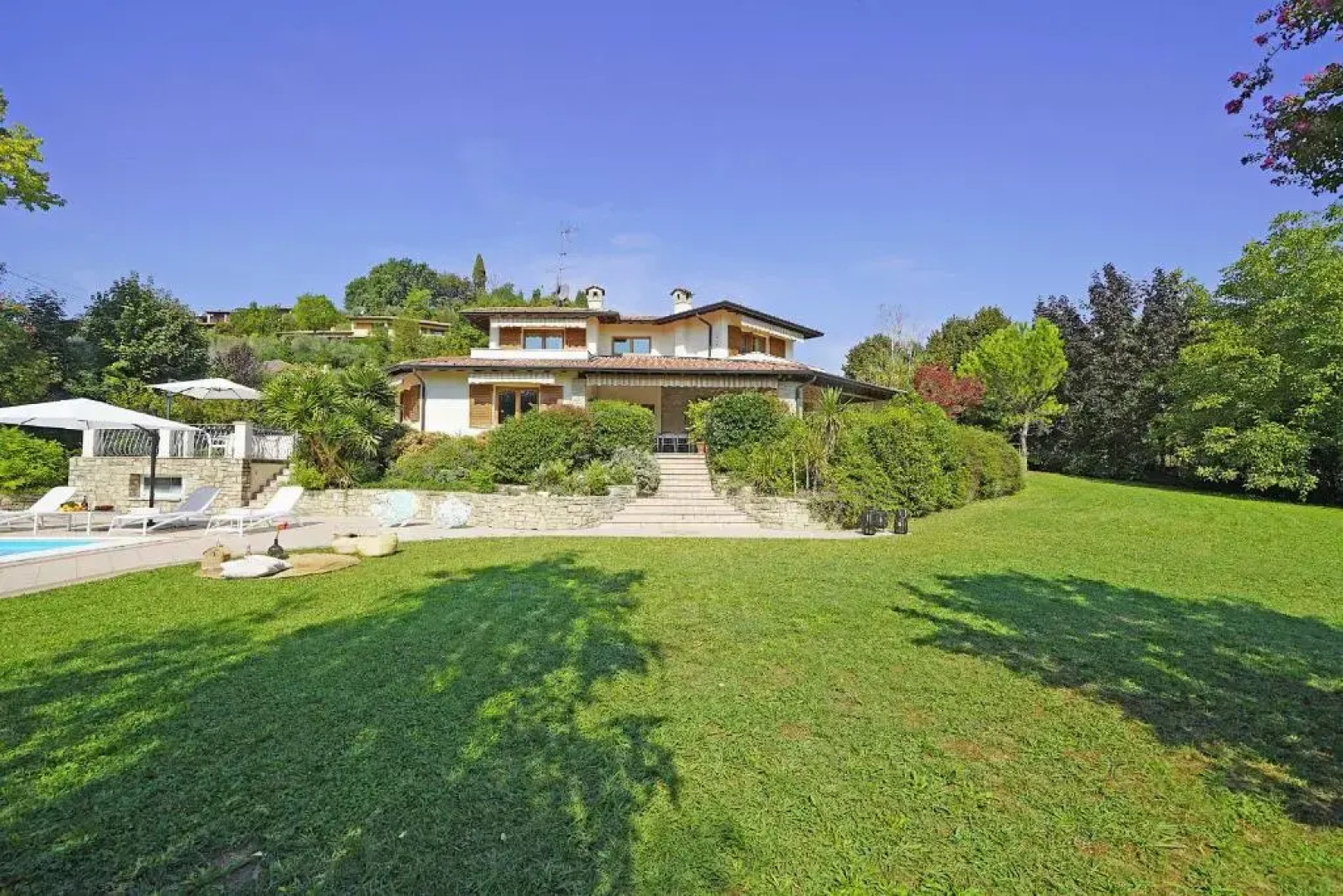 Villa Gelso park and private pool, lake view, ac,