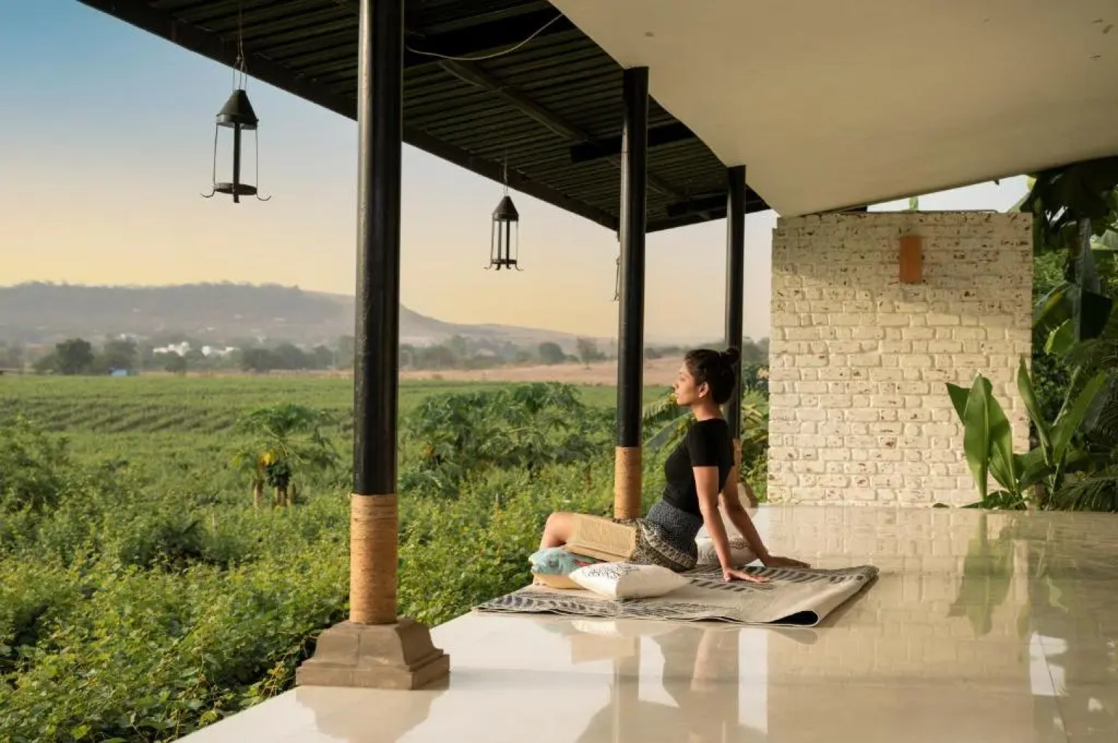 SaffronStays Onellaa, Nashik - infinity pool villa surrounded by a vineyard