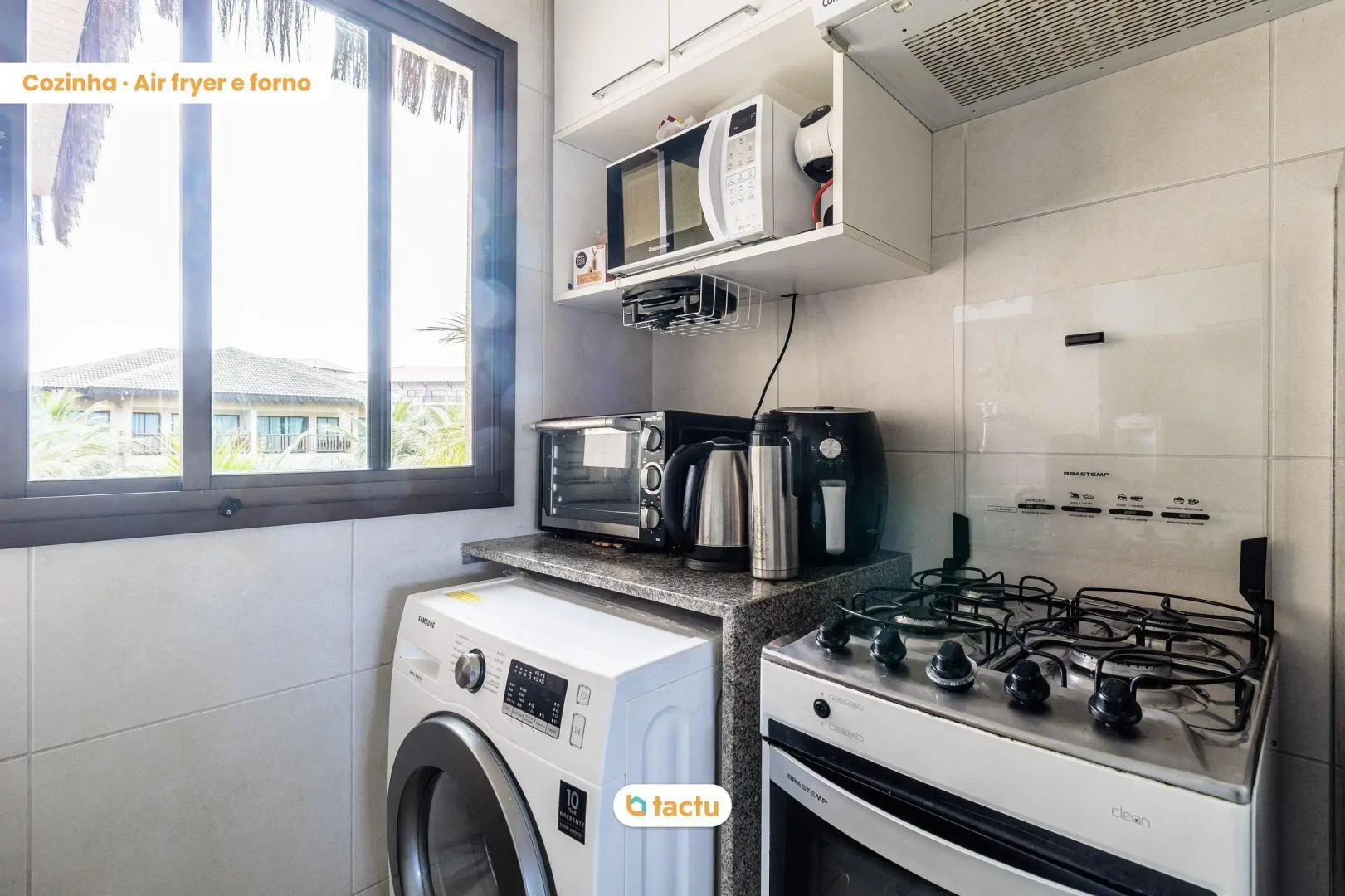 Estúdio de 39 m2 com rede na varanda no VG Sun Cumbuco por Tactu