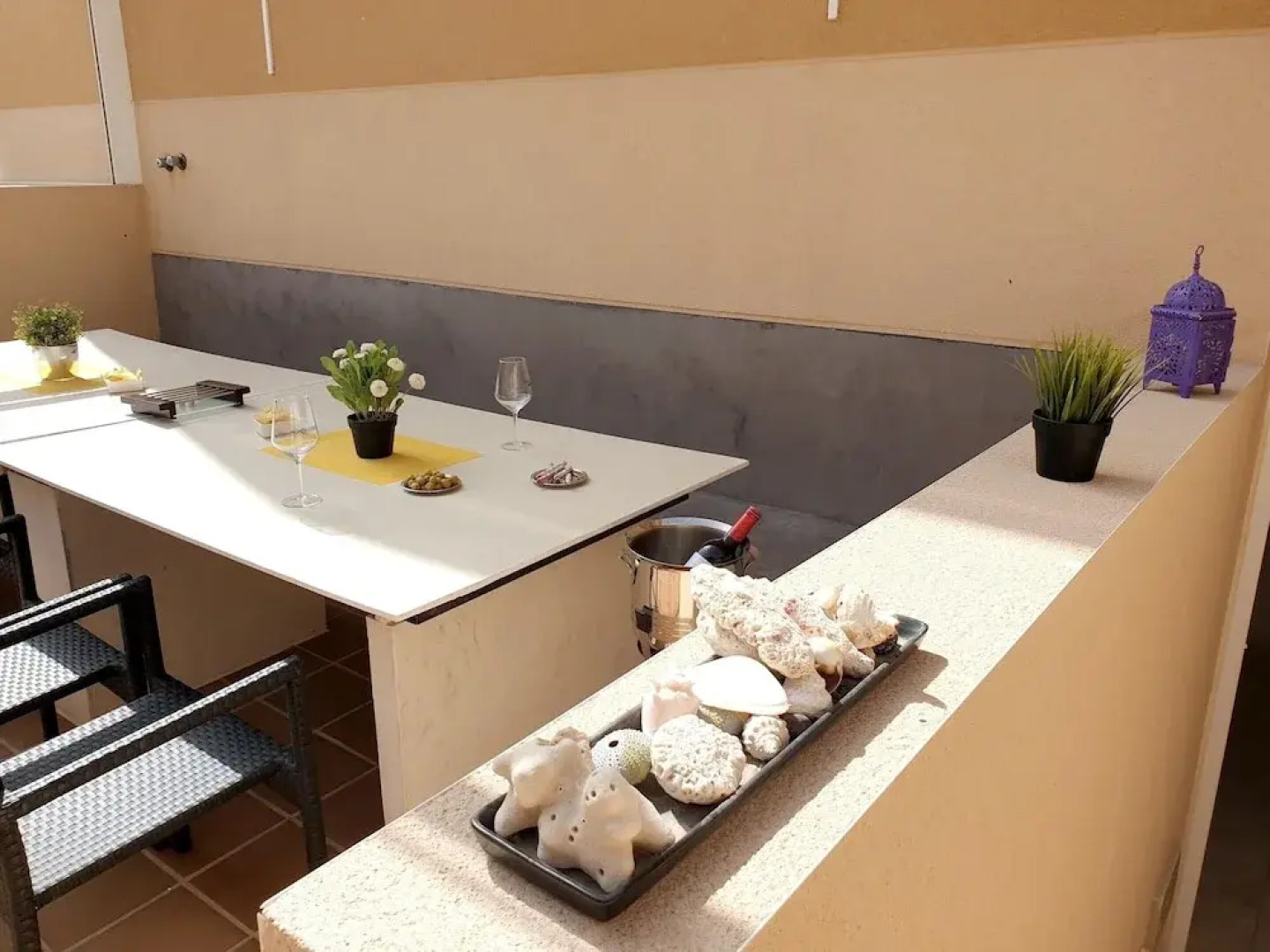 Apartment With 2 Bedrooms in Porís de Abona, With Wonderful sea View, Pool Access, Furnished Terrace