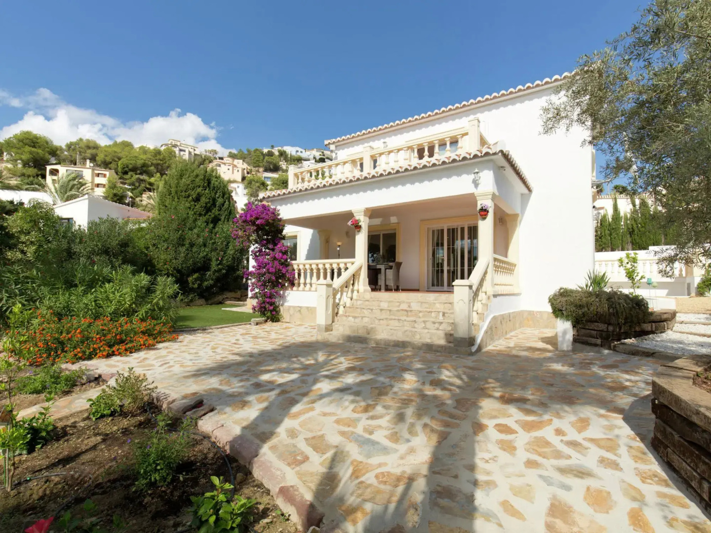 Detached Three Bedroom Villa With Pool Surrounded by Large Garden in Moraira