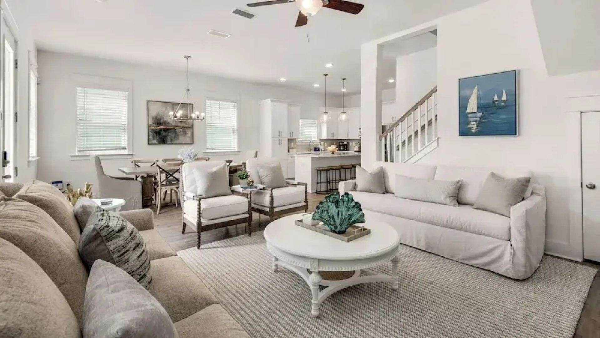 Spacious 4BR With 2 Master Suites, Golf Cart, .3 Miles to Beach - Sleeps 15