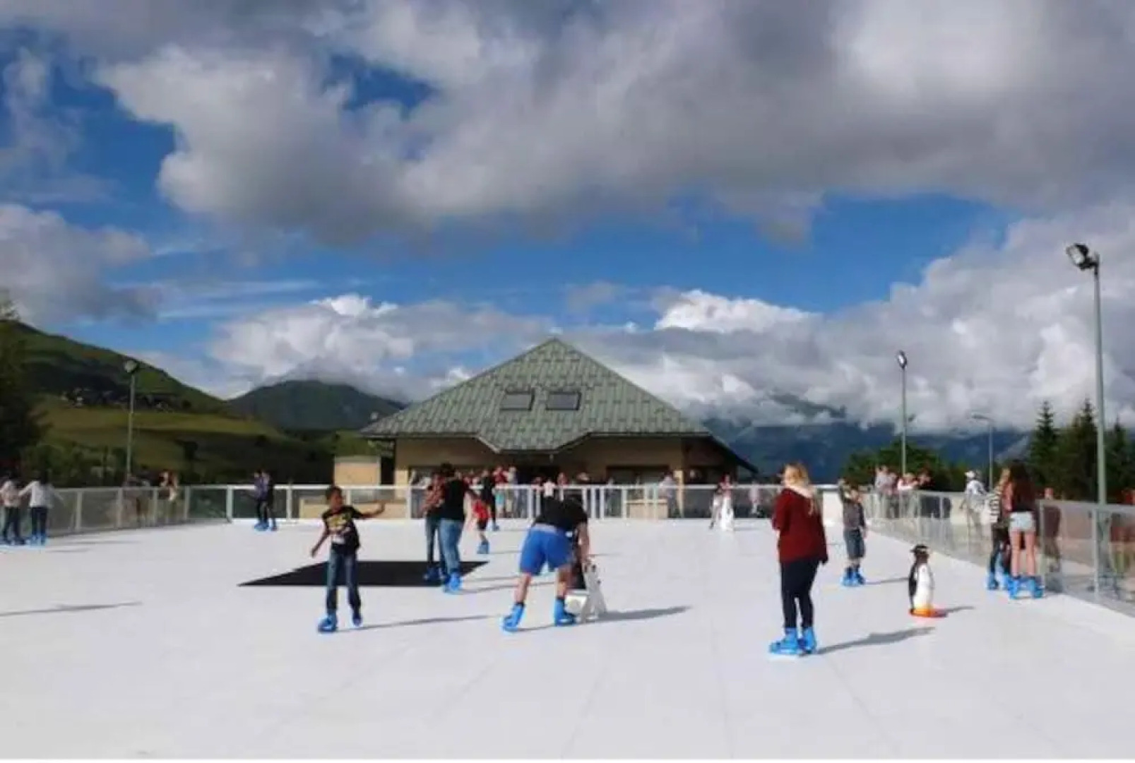 Studio In Villarembert With Wonderful Mountain View And Furnished Balcony 200 M From The Slopes