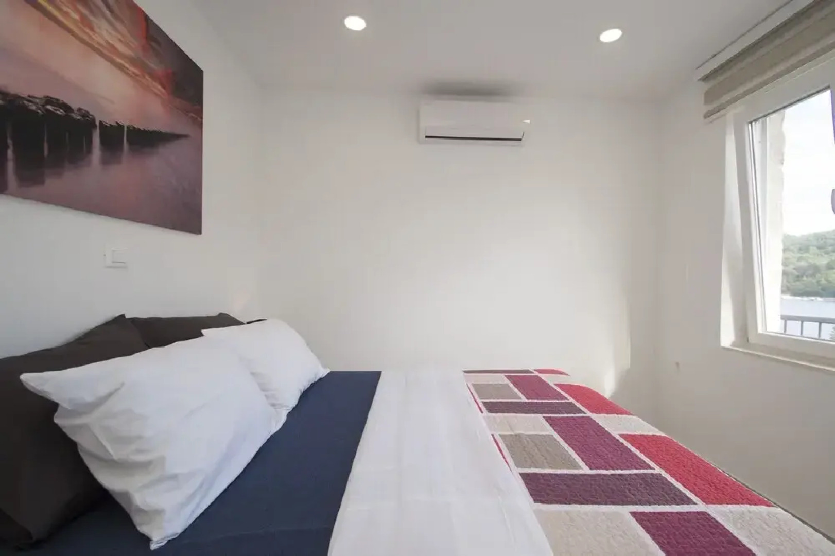 Apartment in Tri Porte (Potirna) with sea view, terrace, air conditioning, WiFi (39-2)