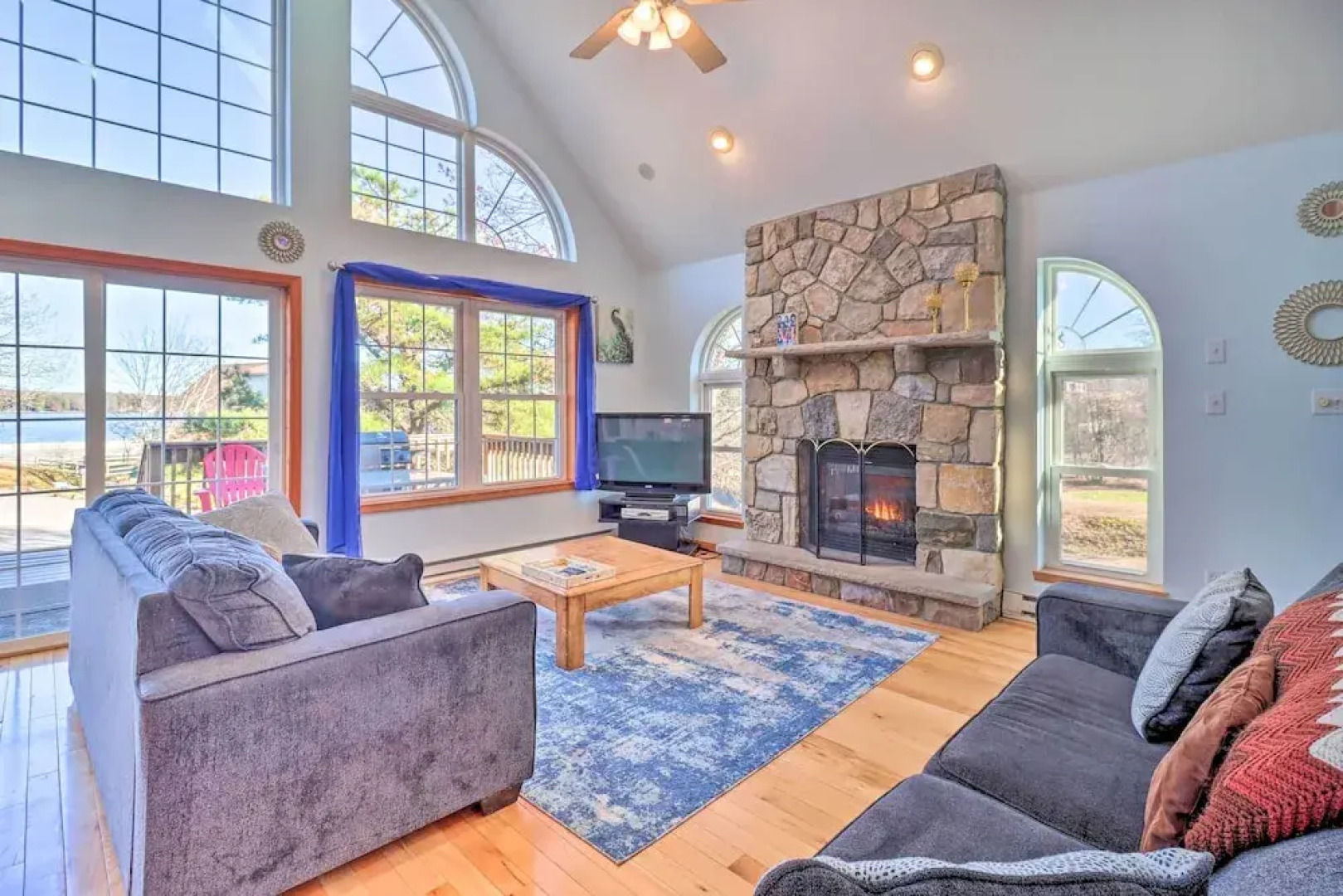 Near Hiking: Lakefront Albrightsville Home w/ Deck