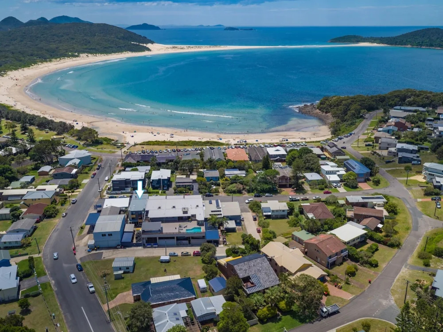Blue View at Fingal Bay