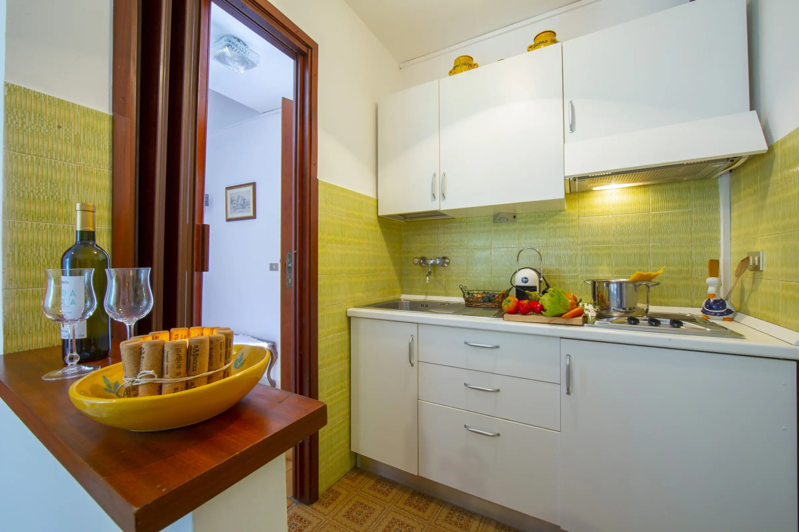 Margherita among vineyards