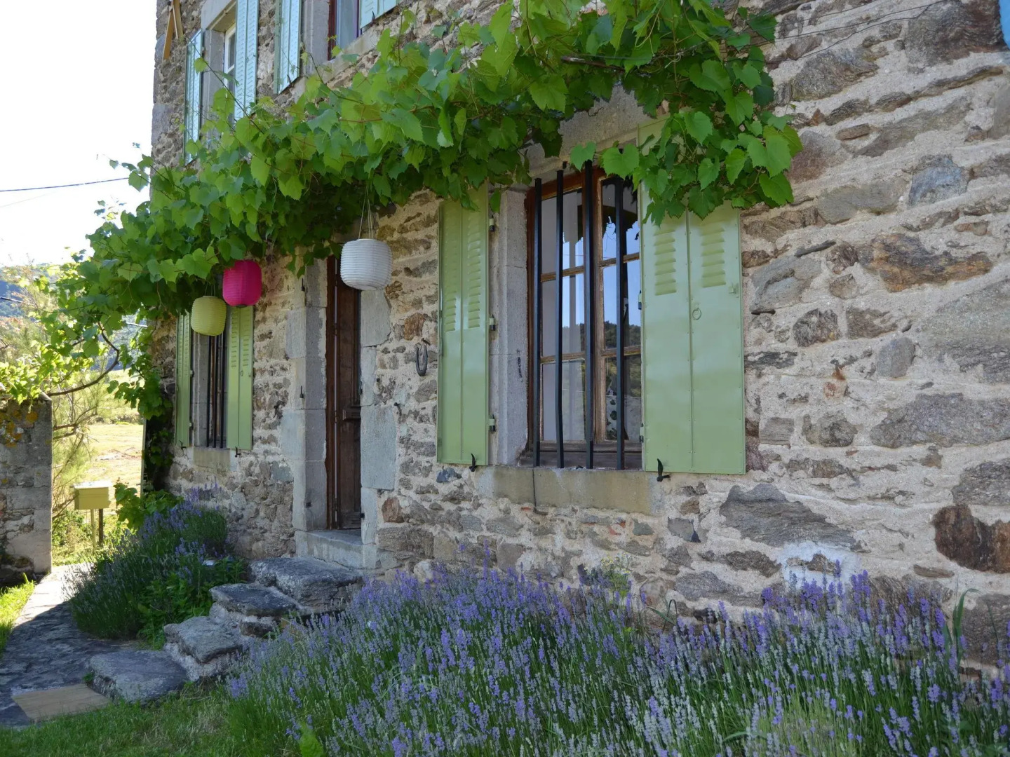 Country house in the Gorges de l'Allier in Auvergne.