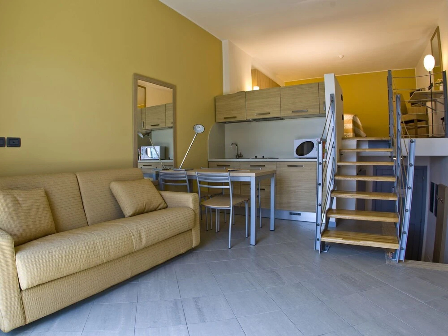 Comfortable Studio With AC, a Terrace or Balcony by the sea