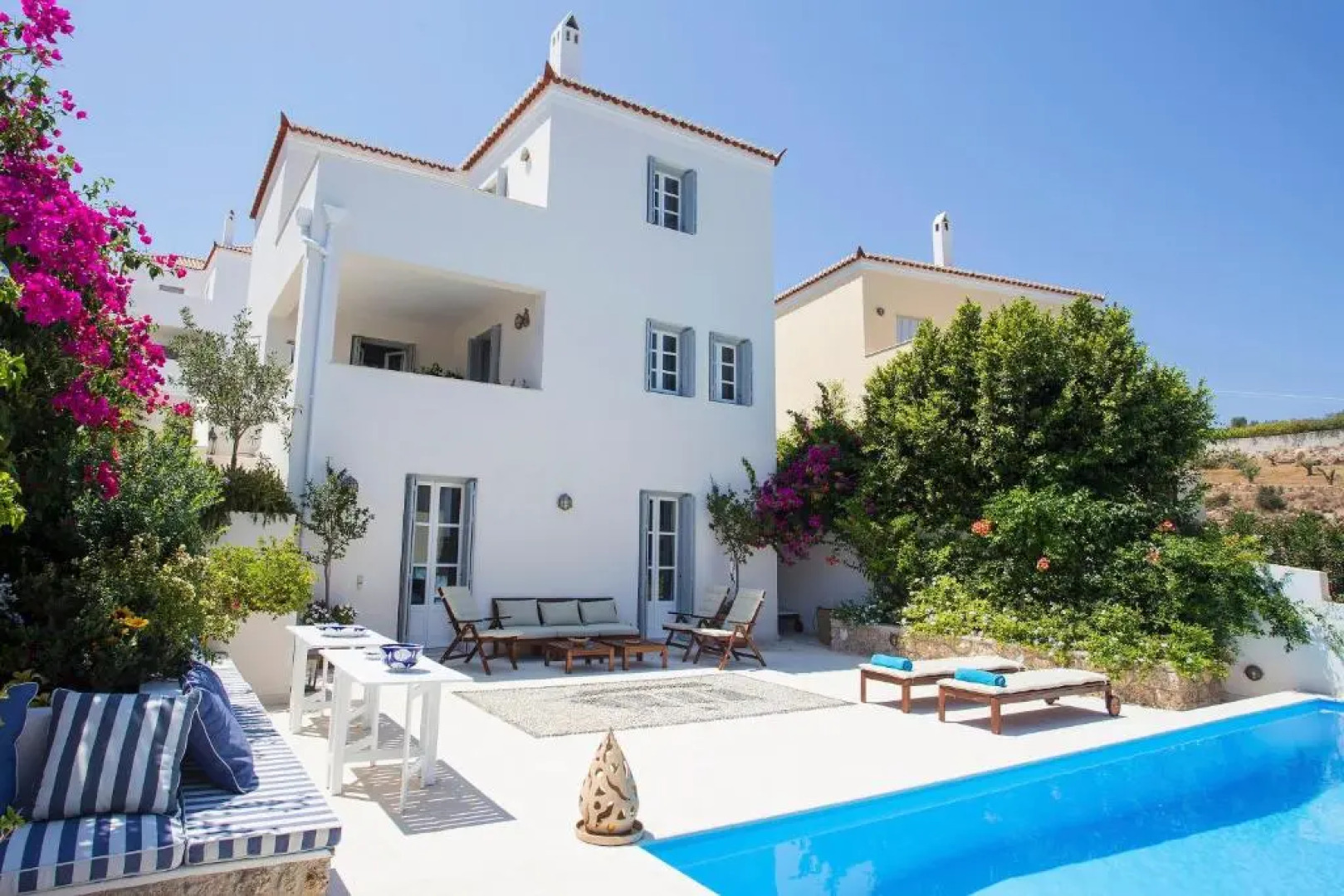 Villa with 5 bedrooms in Spetses with wonderful sea view private pool enclosed garden 900 m from the beach
