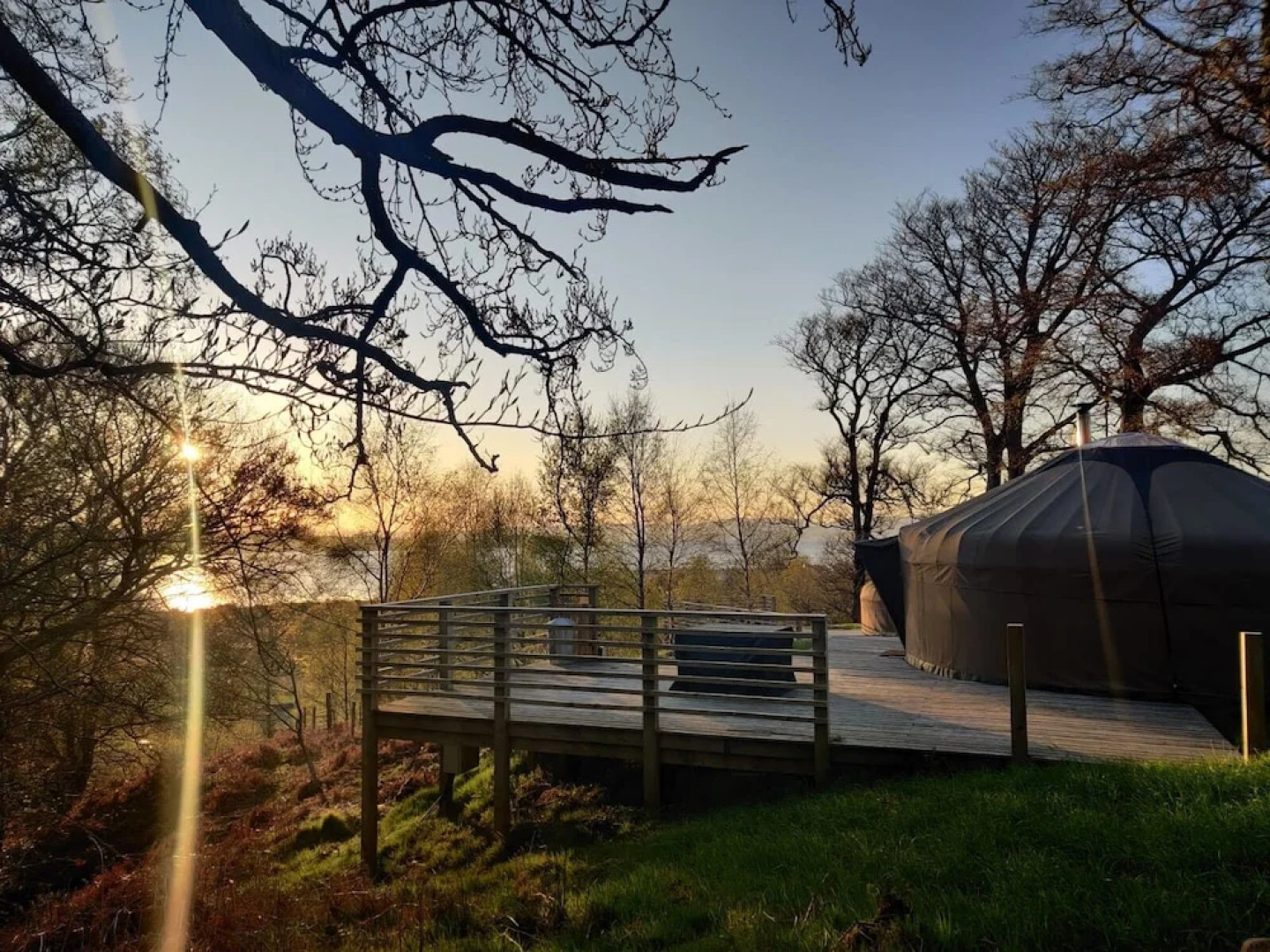 Charming Yurt in Kelburn Estate Near Largs
