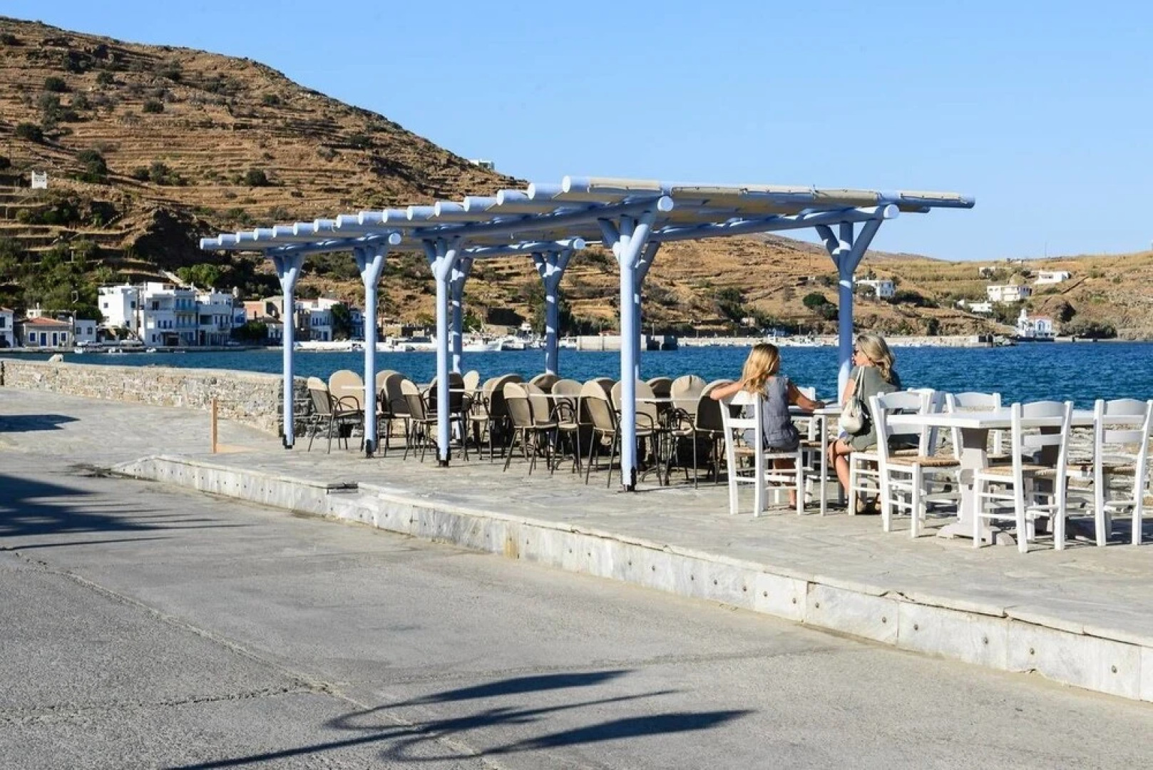 Bright Blue Studio near Stone Tower 1690 • Andros