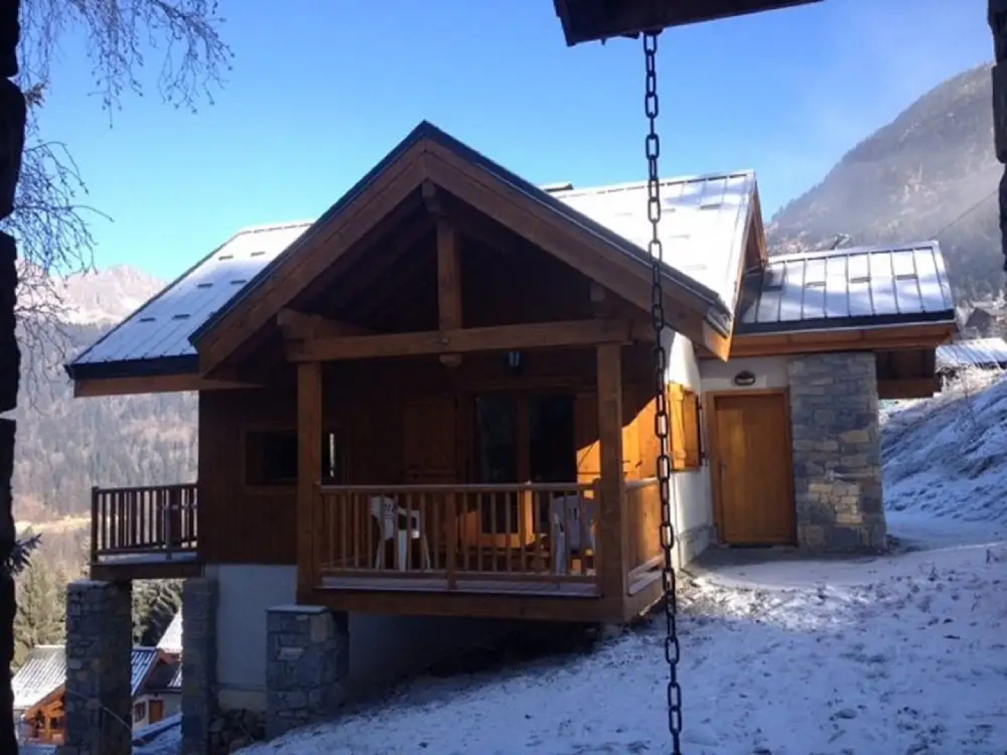 Warm Chalet in Oz With Ski Storage, Balcony,terrace, Heating