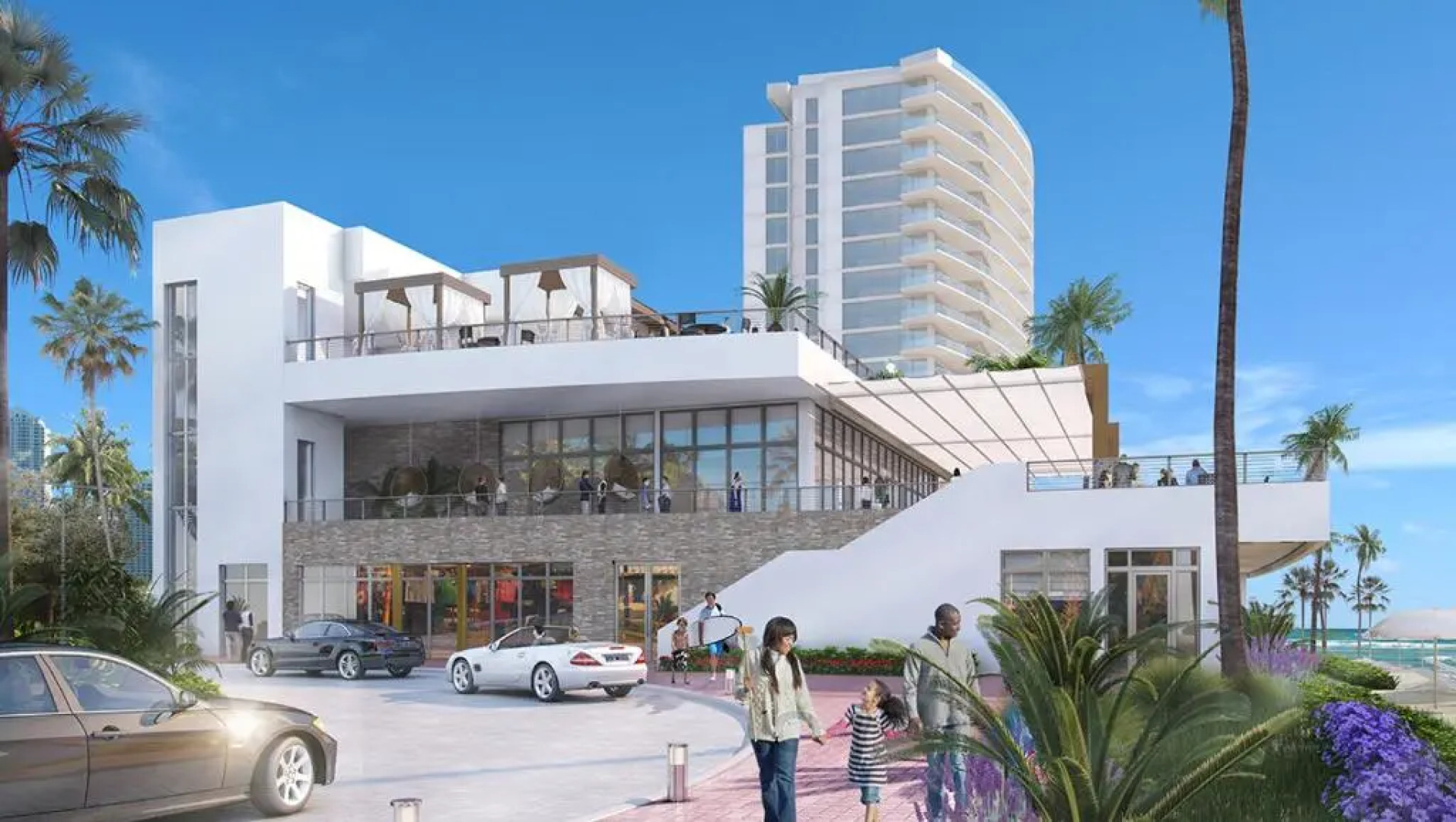 Three-Bedroom Beachwalk Resort Apartment