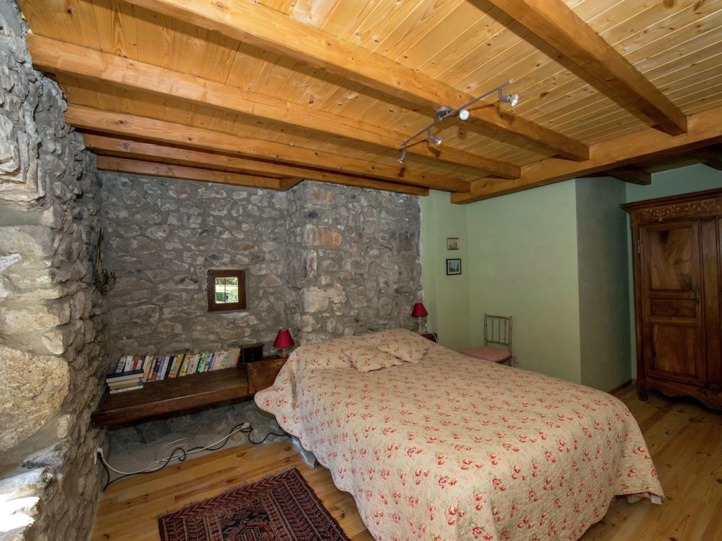 Beautiful Stone Farmhouse in Mountain Forest Setting