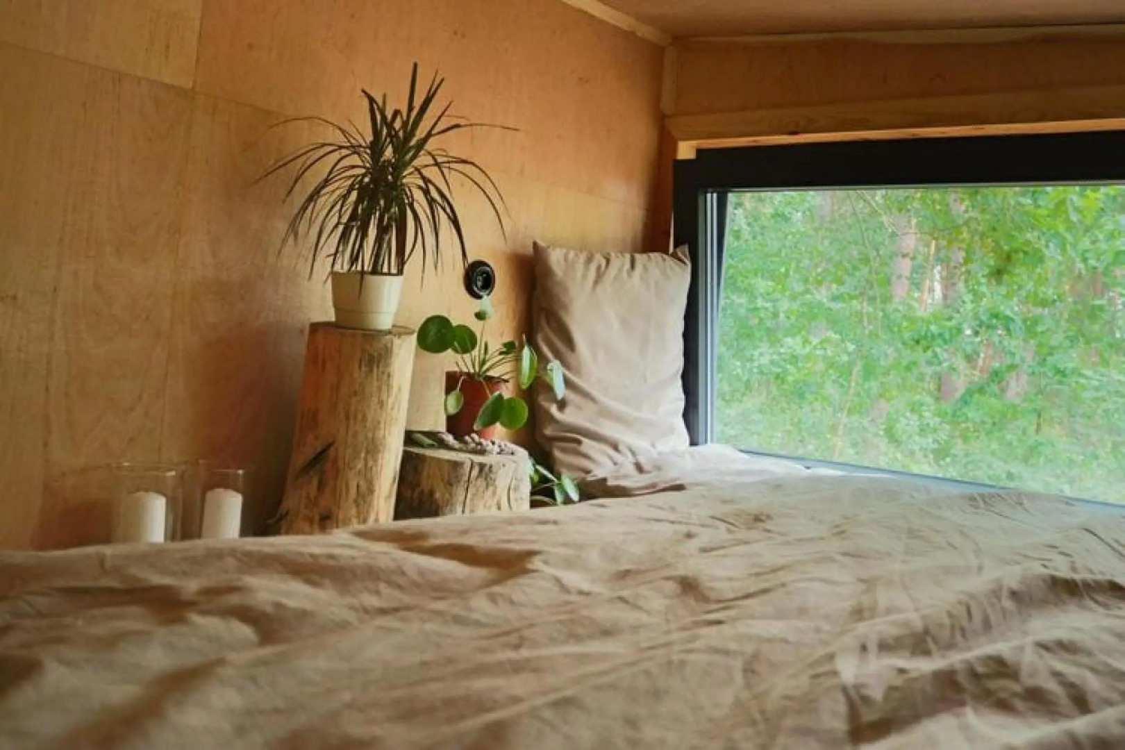 A holiday home in the woods for 4 people.