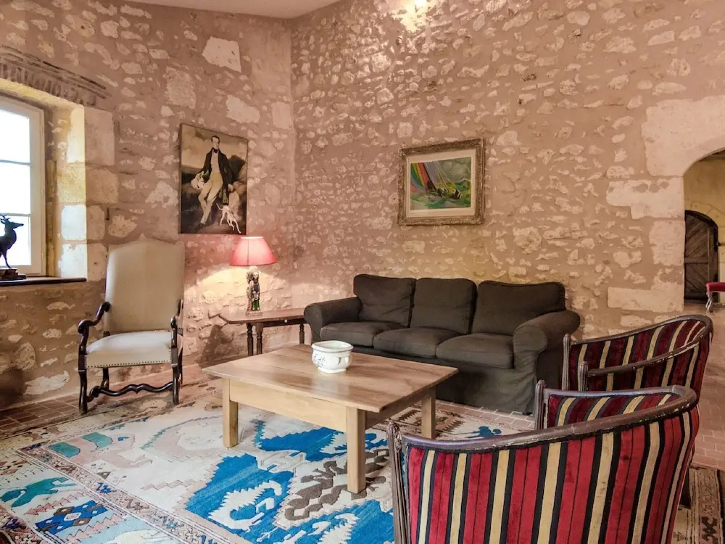 Ritzy Mansion in Sourzac With Tennis Court, Pool & Gym