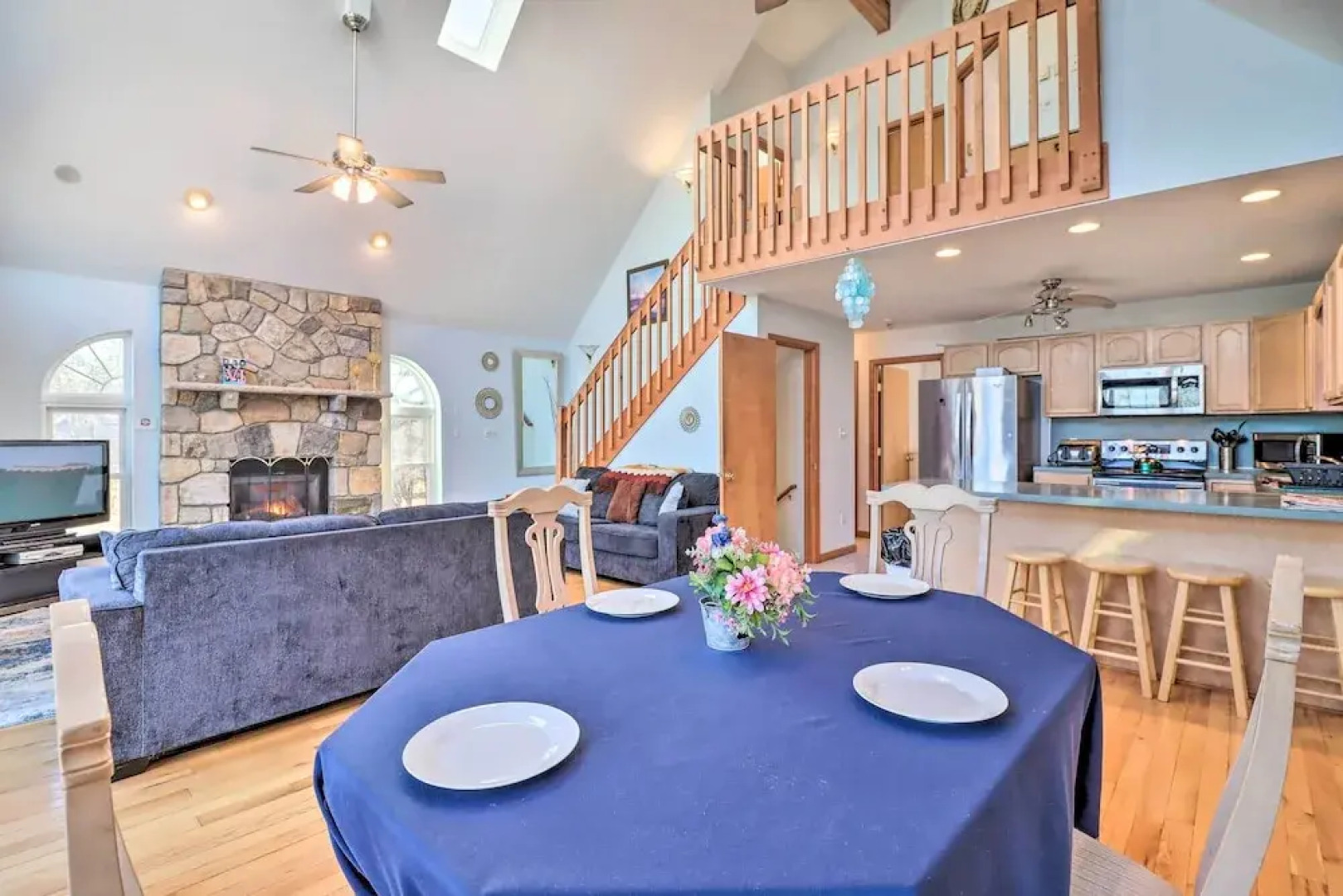 Near Hiking: Lakefront Albrightsville Home w/ Deck