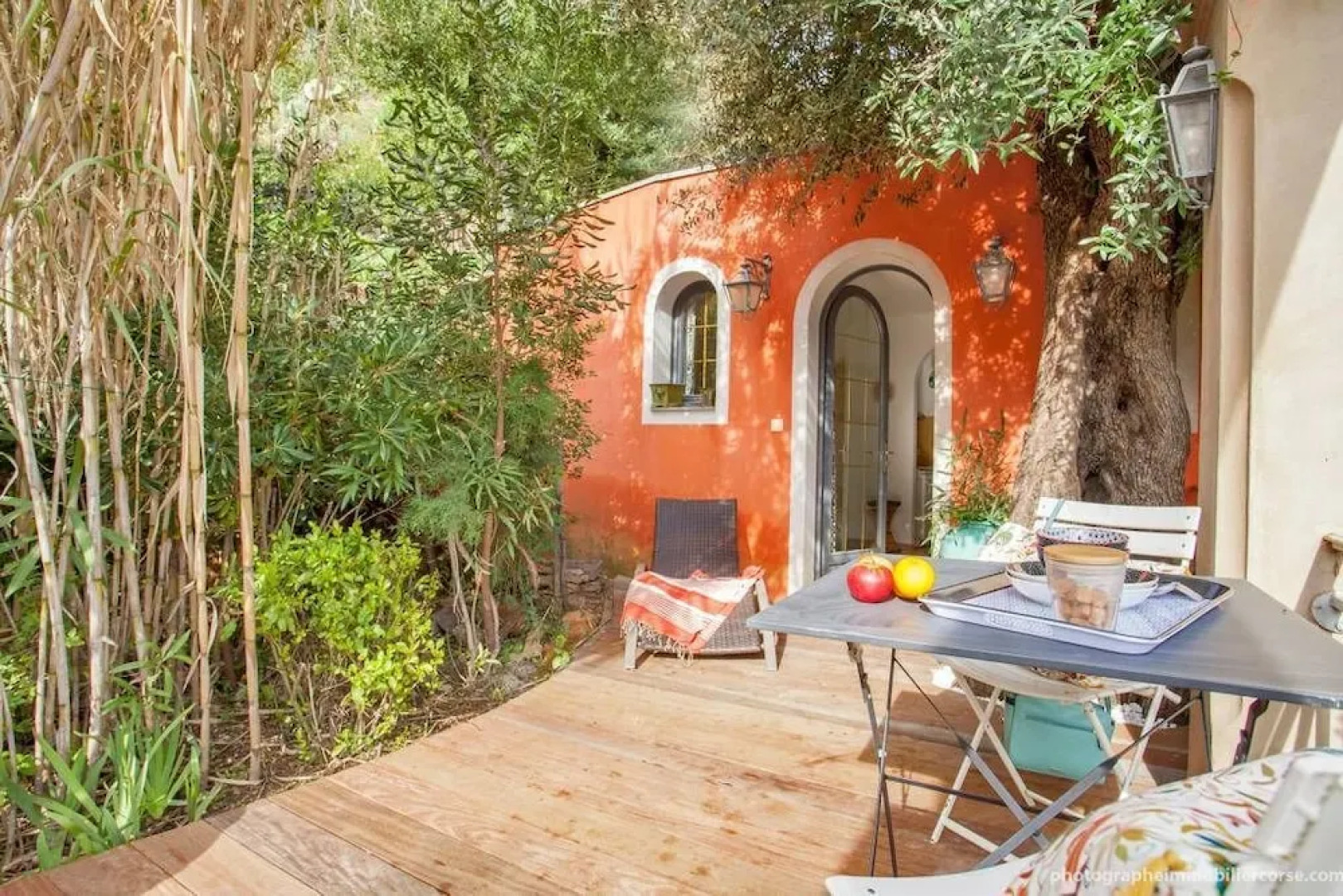 Cottage avec terrasse vue mer