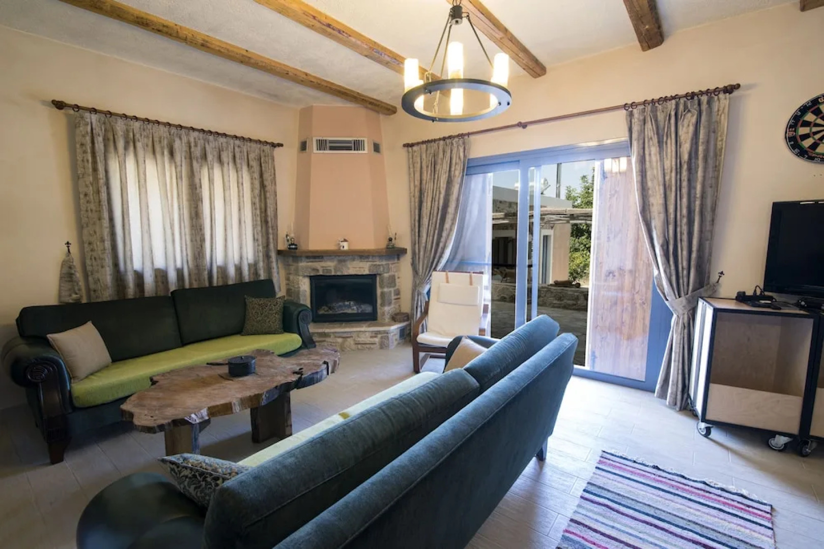 Chaihoutes stone villa into Olive farm in Zia