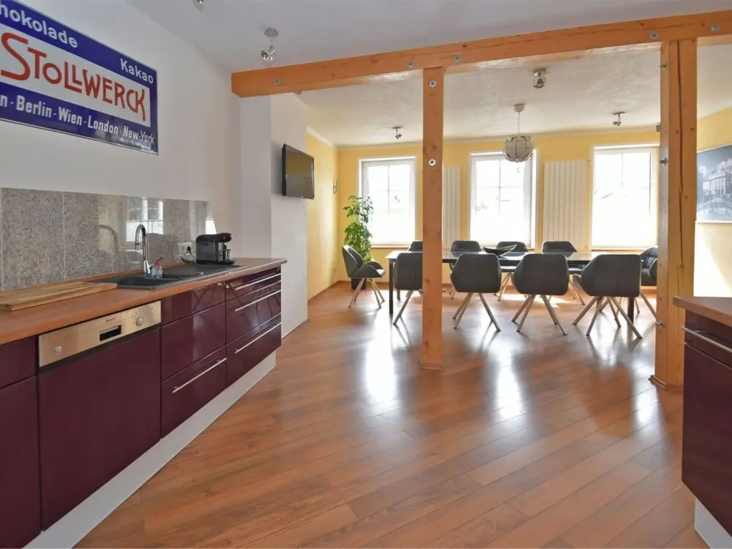 Large Apartment in the Harz With Private Entrance, Fireplace, Garden and Roof Terrace