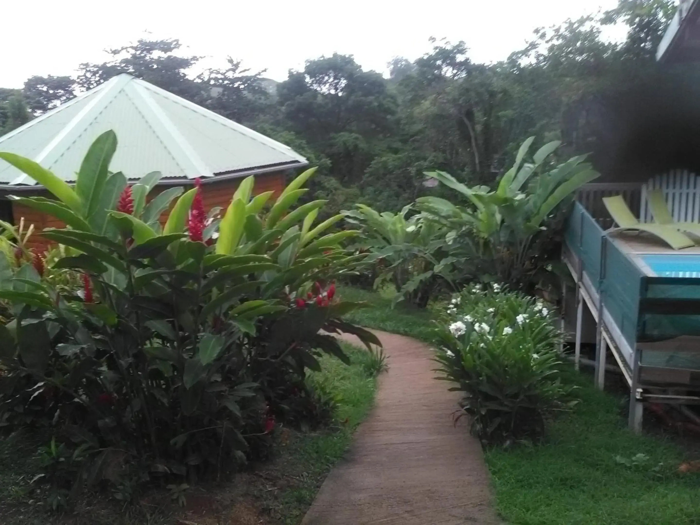 Bungalow de 2 chambres avec piscine partagee jardin amenage et wifi a Le Robert