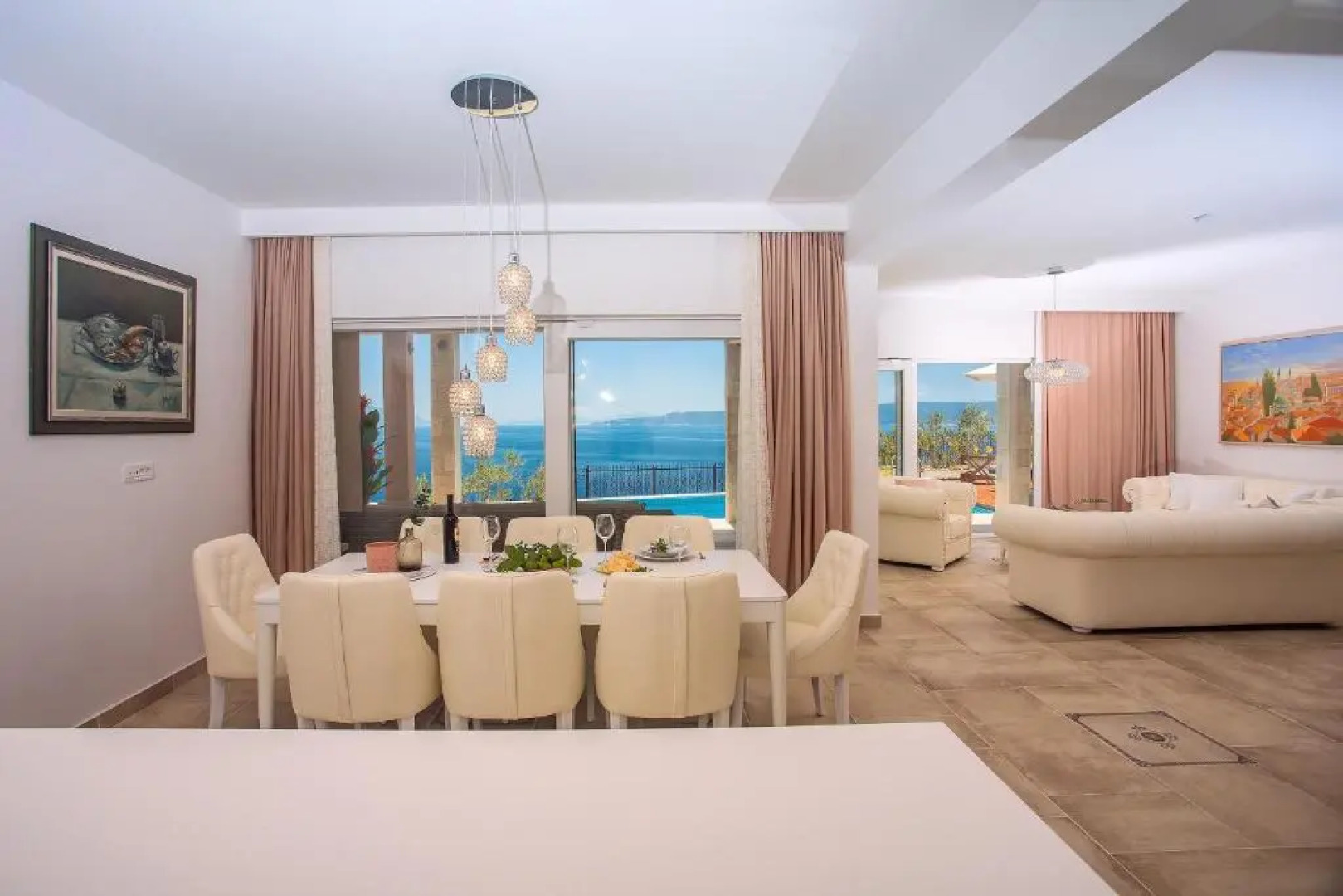 Villa Porto Mimice, 40sqm Heated Private Pool, 4 bedrooms, Sauna, Gym, Billiard